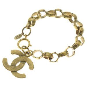 Chanel CC Logo Chain Bracelet Gold